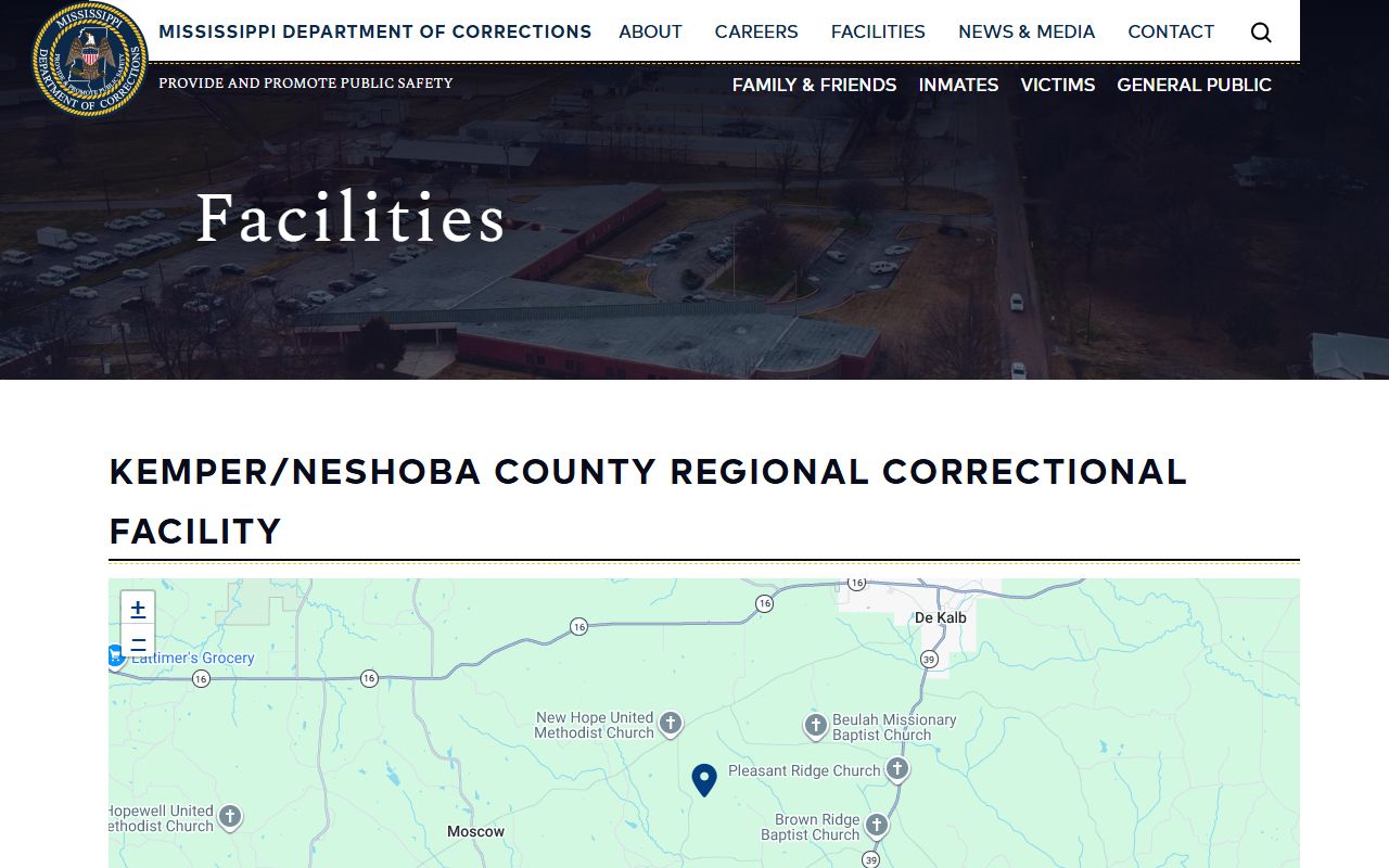 Kemper / Neshoba Regional Correctional Facility MDOC listing for inmate lookup